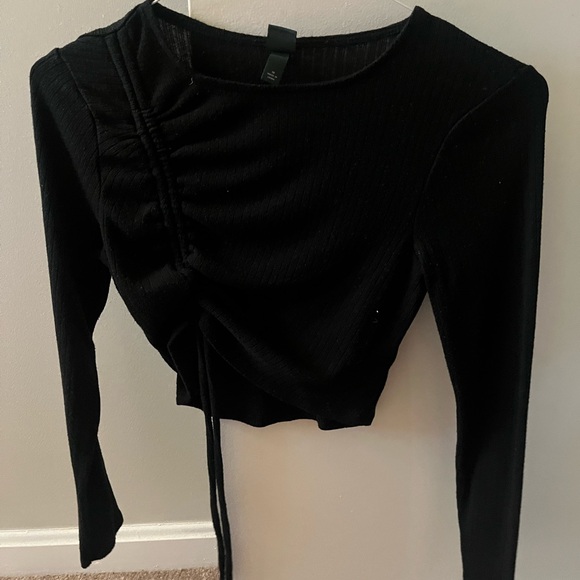 Asymmetrical Ribbed Top - Picture 1 of 3